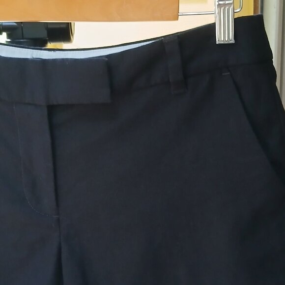 J Crew ** Black Linen/Cotton Scalloped Hem Shorts Super Cute! Sz 6 - Picture 3 of 6